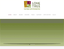 Tablet Screenshot of lonetreearts.org